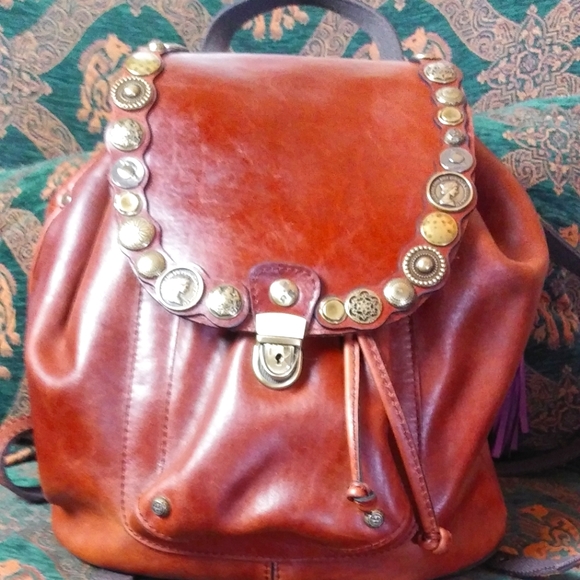 Patricia Nash Renaissance coin Leather Western Large  bucketbag - Picture 12 of 12